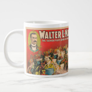 Circus Poster Of 63 Performing Horses In One Ring Giant Coffee Mug