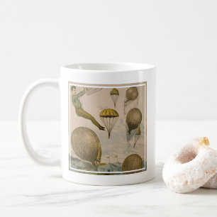 Circus Poster Of An Aerial Balloon Performance Coffee Mug