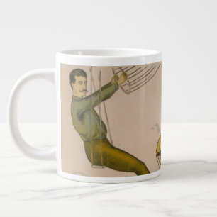 Circus Poster Of An Aerial Balloon Performance Giant Coffee Mug