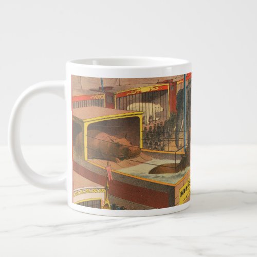Circus Poster Of Animals On Exhibit In A Tent Giant Coffee Mug