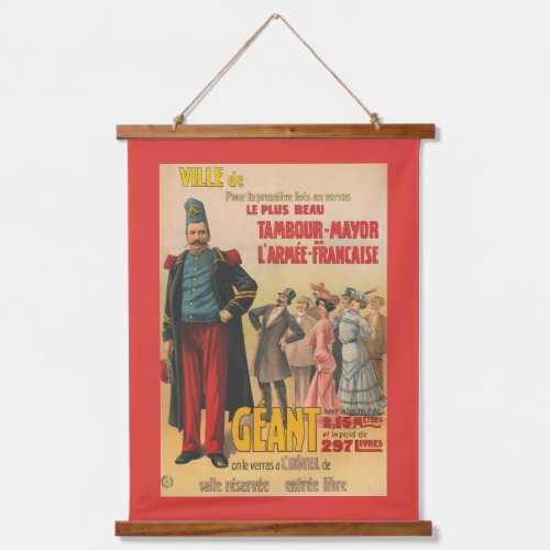 Circus Poster Of Crowd Admiring A French Soldier Hanging Tapestry