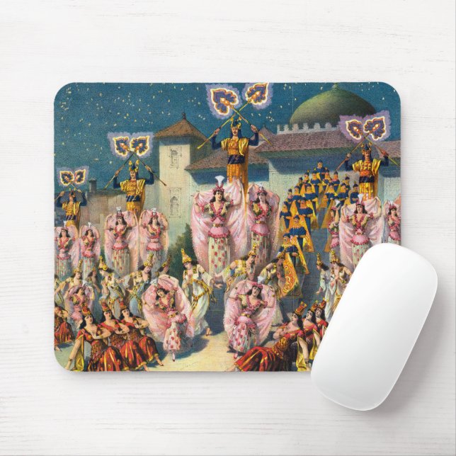 Circus Poster Of Dancers Before The Moorish King Mouse Pad (With Mouse)