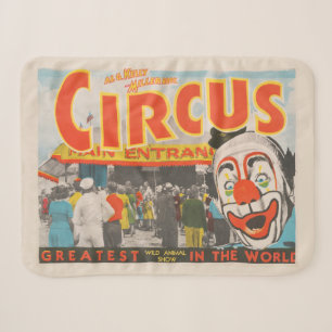 Circus Poster Of People Entering The Big Top Sherpa Blanket