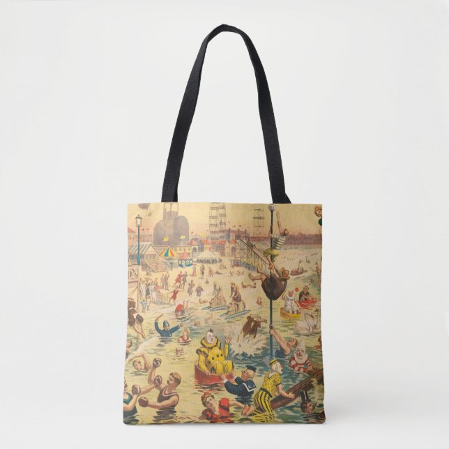 Circus Poster Of People In Costumes Performing Tote Bag (Front)
