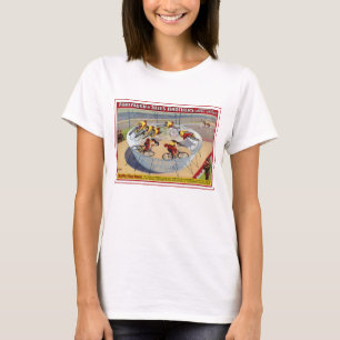 Circus Poster Of The Seven Gaynells Riding Bikes T-Shirt