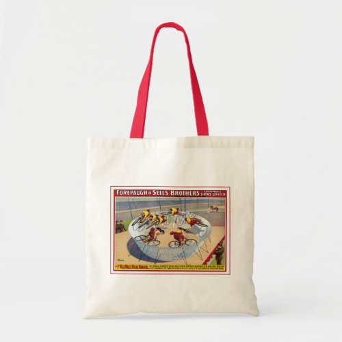 Circus Poster Of The Seven Gaynells Riding Bikes Tote Bag