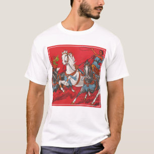Circus Poster Of Two Men In Chariots Racing T-Shirt
