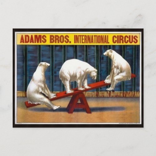 Circus Poster Postcard