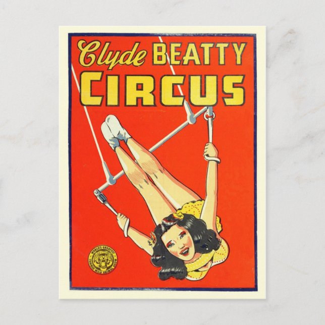 Circus Poster Postcard (Front)