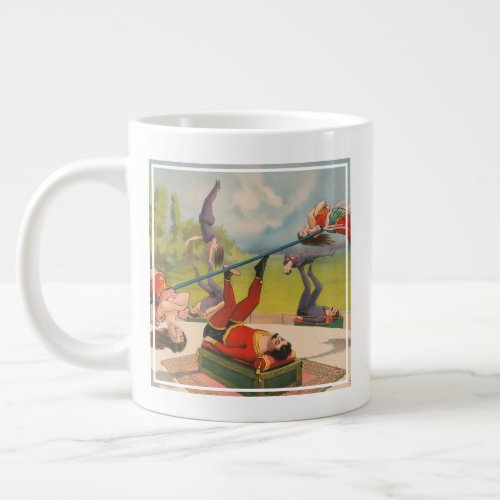 Circus Poster Showing Acrobatic Acts Circa 1899 Giant Coffee Mug