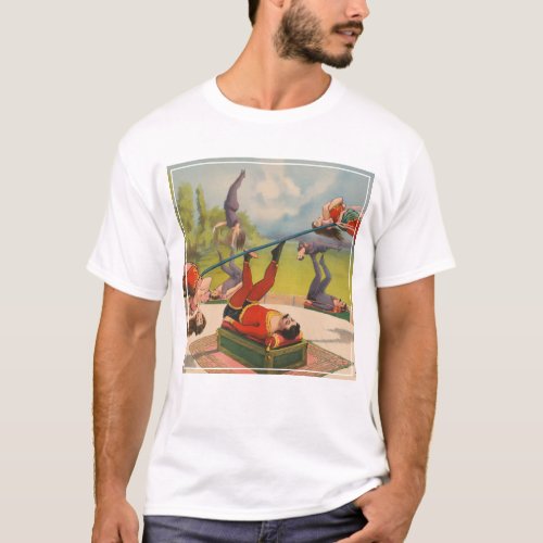 Circus Poster Showing Acrobatic Acts Circa 1899 T_Shirt