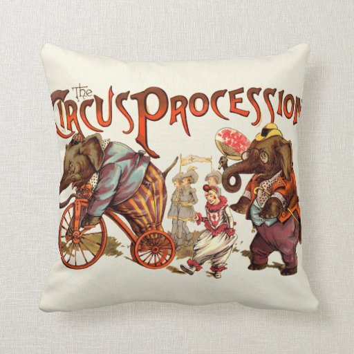 Circus Procession Pillow | Zazzle