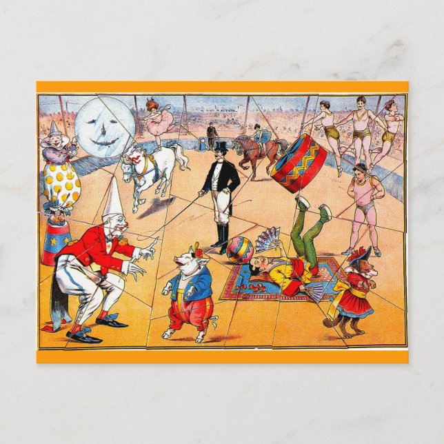 Circus Puzzle - Postcard (Front)