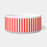 Circus Red and White Cabana Stripes Bowl<br><div class="desc">Circus Red and White Cabana Stripes Jaunty and cheery,  the cherry red and white stripes of a traditional big-top of a circus tent are classic and fresh backgrounds when used to decorate and customize weddings,  rehearsal dinners,  engagement and bridal celebrations with invitations,  table runners and matching accessories.</div>