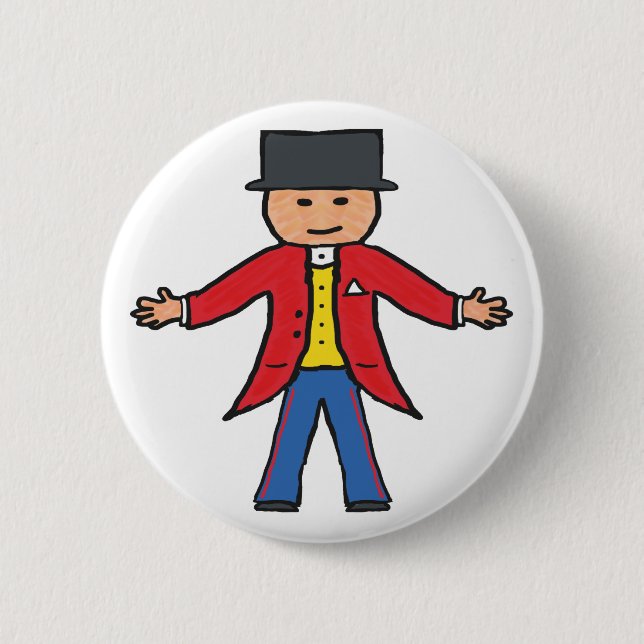 Circus Ringmaster Button (Front)