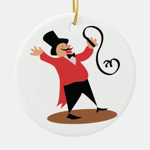 Circus Ringmaster Ceramic Ornament