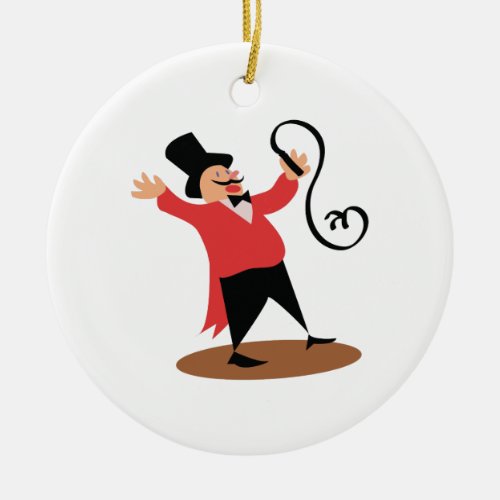 Circus Ringmaster Ceramic Ornament