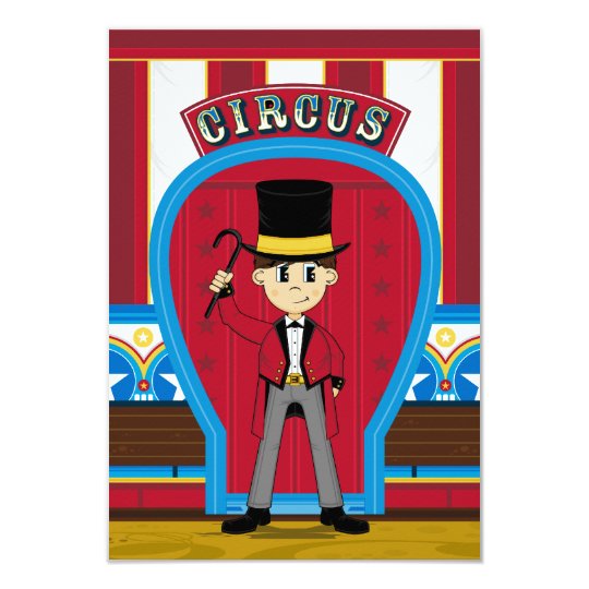 Circus Ringmaster RSVP Card