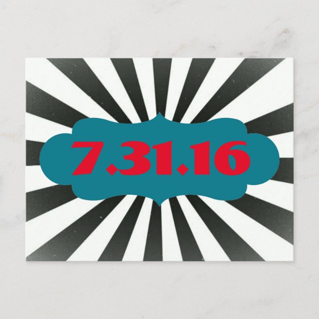 Circus Save the Date Announcement Postcard (Front)