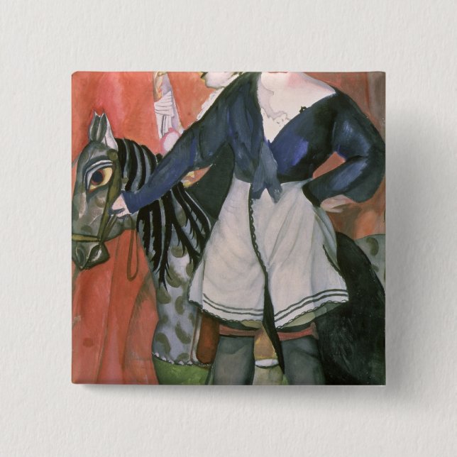 Circus Scene, 1917 Pinback Button (Front)
