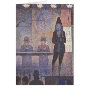 Circus Sideshow by Georges Seurat, Vintage Art