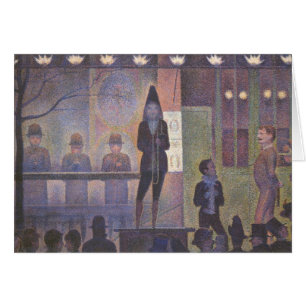 Circus Sideshow by Georges Seurat, Vintage Art
