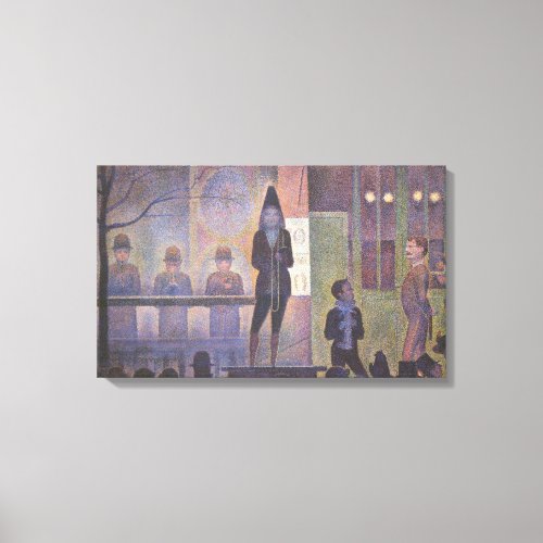 Circus Sideshow by Georges Seurat Vintage Art Canvas Print