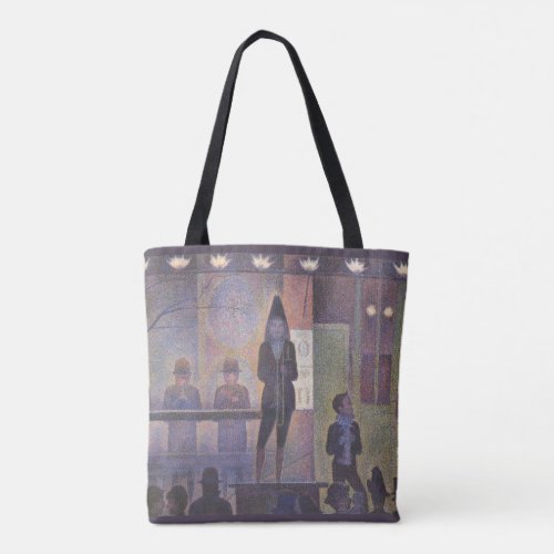 Circus Sideshow by Georges Seurat Vintage Art Tote Bag