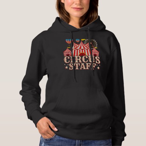 Circus Staff Vintage Circus Themed Birthday Party Hoodie