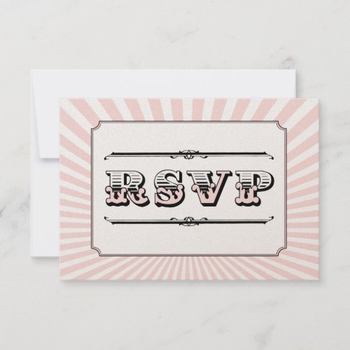 Circus Steampunk RSVP in PInk