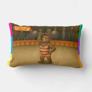Circus strong-bear lumbar pillow