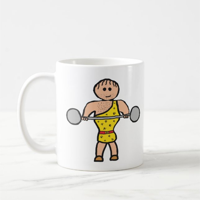 Circus Strongman Coffee Mug (Left)