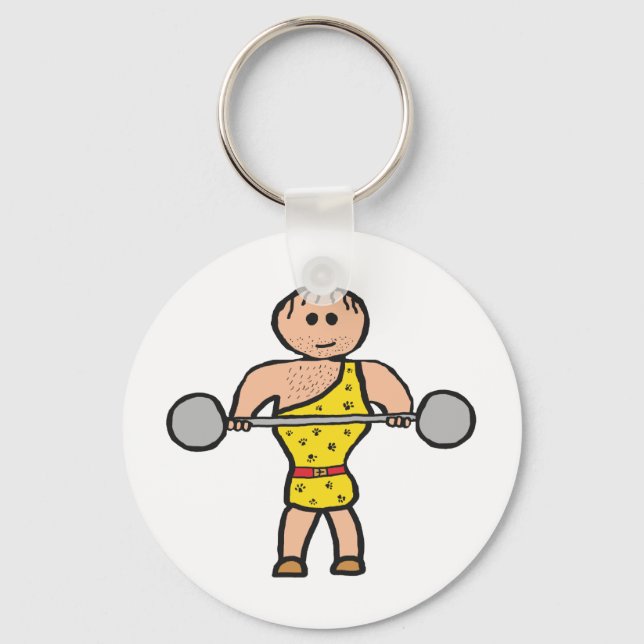 Circus Strongman Keychain (Front)