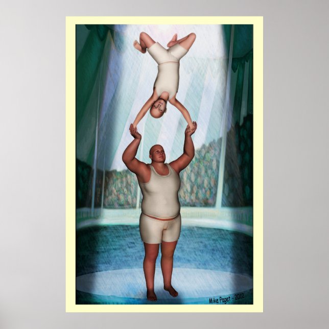 Circus strongman poster (Front)