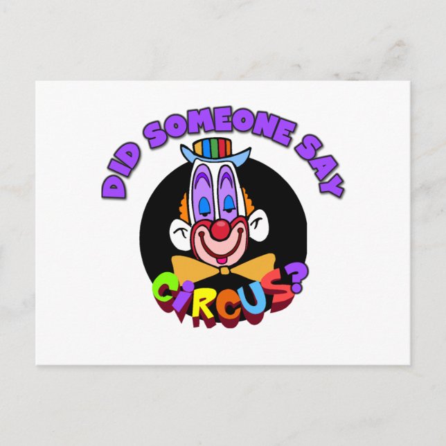 Circus T-shirts and Gifts Postcard (Front)