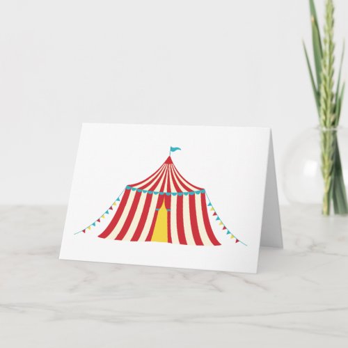 Circus Tent Card