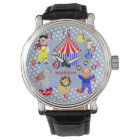 Circus Tent Cartoon Clowns & Animals Personalized