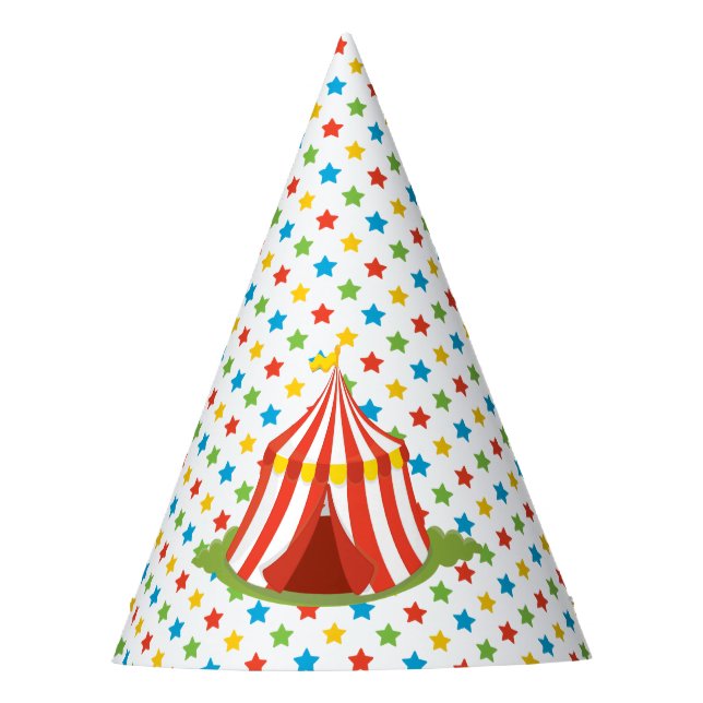 Circus Tent | Circus Theme Party Hat (Front)