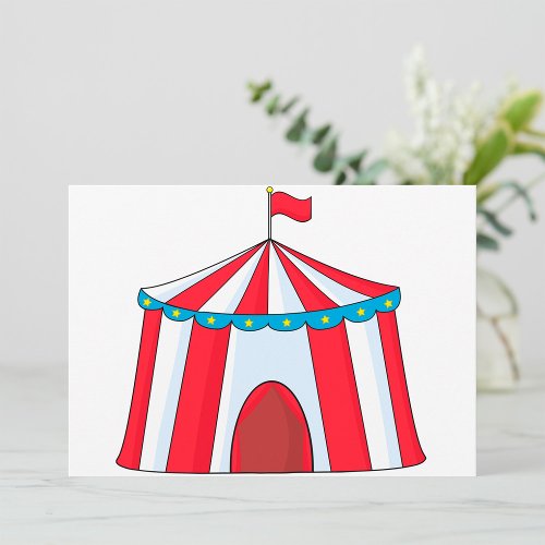 Circus Tent Invitations