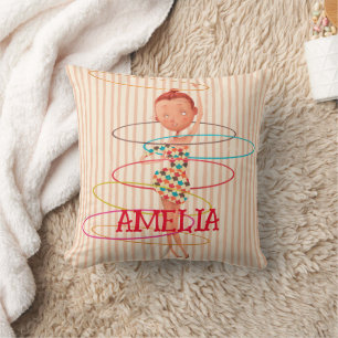 Circus Theme Bedroom Nursery Decor Kids Throw Pillow