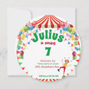 Circus Theme Birthday