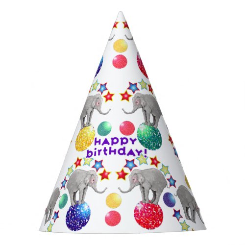 Circus Theme Elephant Birthday Party Party Hat