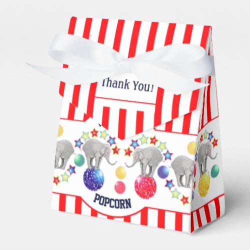 Circus Theme Gourmet Snack Party Favor Boxes