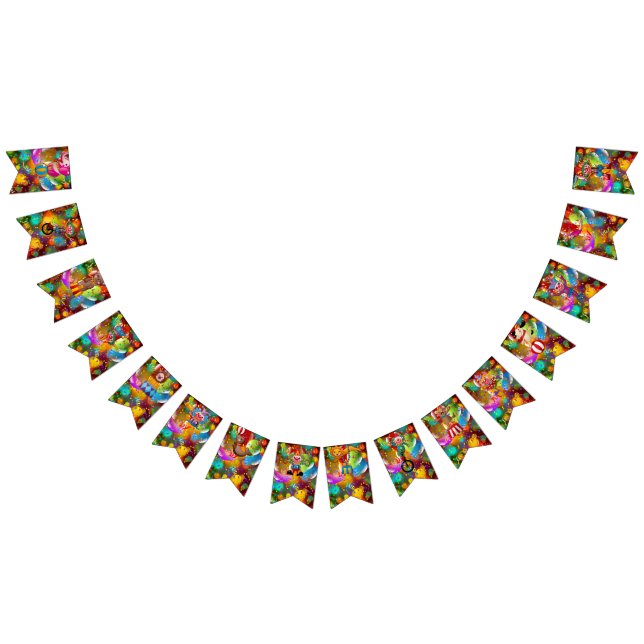Circus Theme Party Pennant Banner (All)