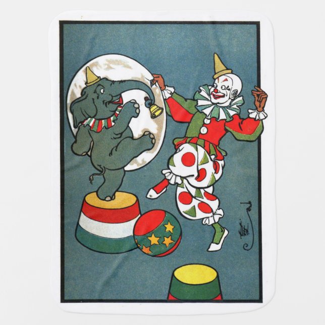 Circus Themed Baby Blanket (Front)