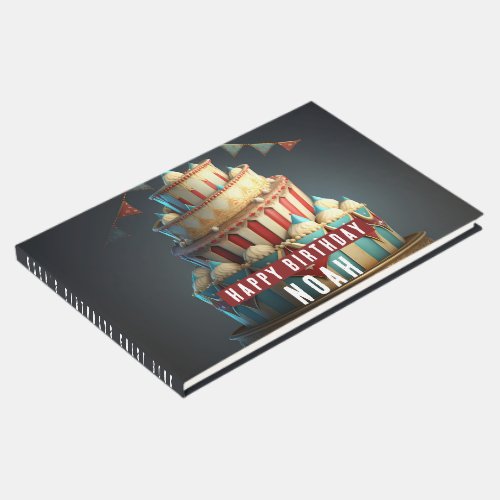 Circus themed Birthdays Guest Book