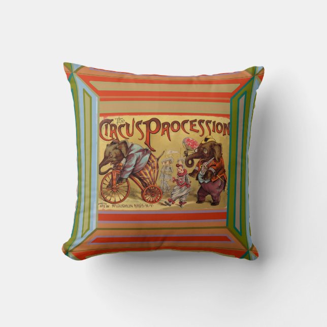 Circus Throw Pillow (Front)