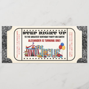 Circus Ticket Party Invitation