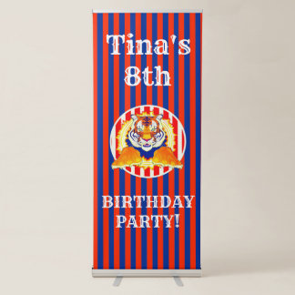 Circus Tiger Birthday stand-up banner