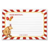 Circus Time Capsule Card for Birthday or Baby